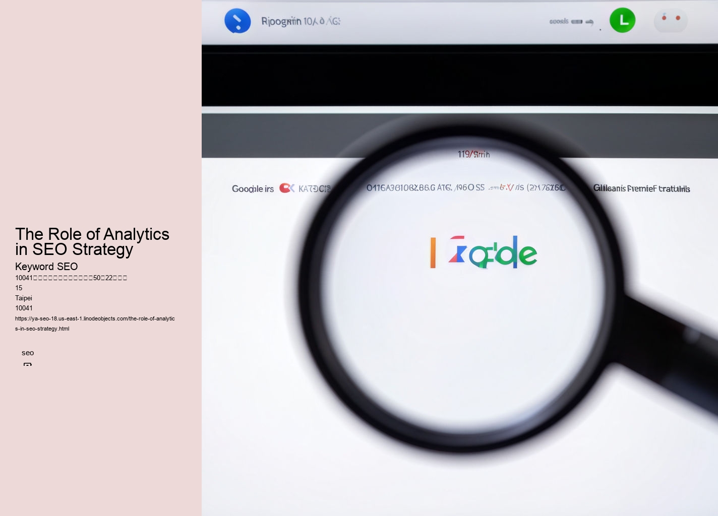 The Role of Analytics in SEO Strategy